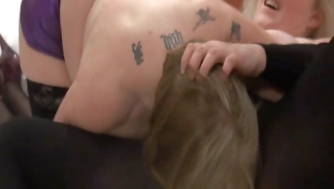 Blonde granny fucks and gets a blowjob from a big dick