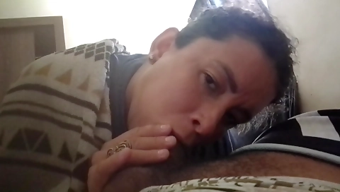 Busty ebony gets fucked deepthroat by a black dude