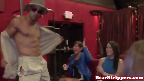 Blonde and brunette have a deepthroat and group sex