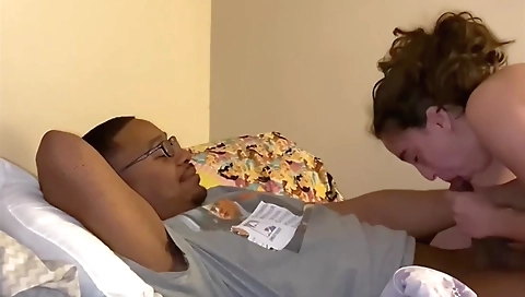 Amateur teen in a webcam video gets fucked by a guy