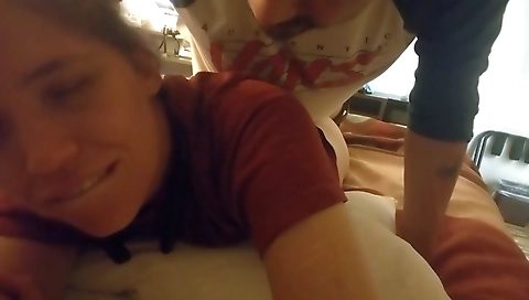 A couple of horny bitches with black and white skins fuck in the car