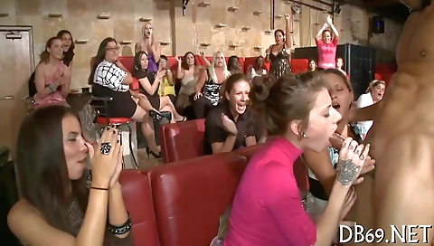 Busty blondes and tattooed brunette girls getting fucked