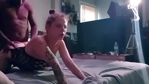 Amazing brunette with a nice face gets a lot of attention