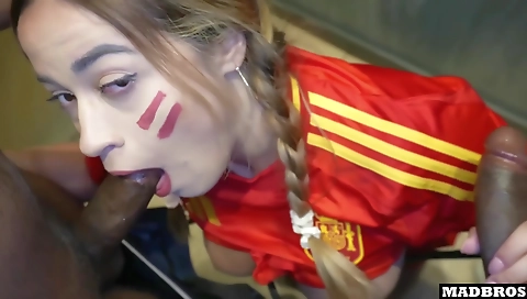 Barely dressed french milf with a tight ass fucked