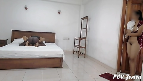 Step mom and stepsister fucked in a hardcore scene