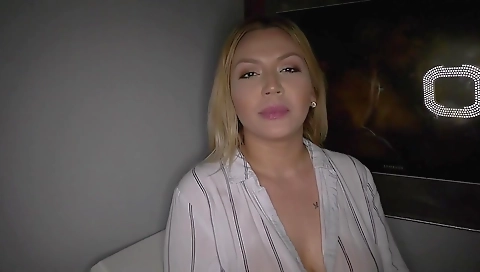 Latina amateur getting a dick in her pussy after a ride