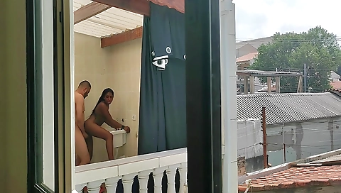 Ebony milf with a black cock and deepthroat enjoys a sex