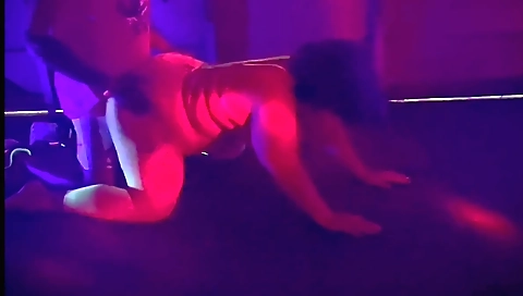 Big ass brunette milf in stockings fucked by a black boy