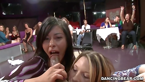 Blondie gives a great blowjob to her man in a porn scene