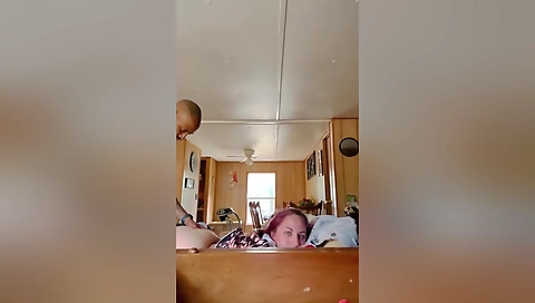 Amateur milf with a big ass gives him a deepthroating