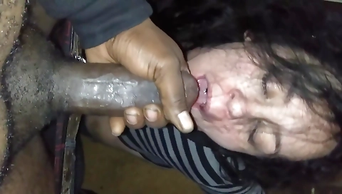 Big booty brunette with a big pussy swallows huge bbc