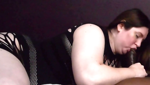 Hot brunette 18+ getting my dick in her mouth and throat