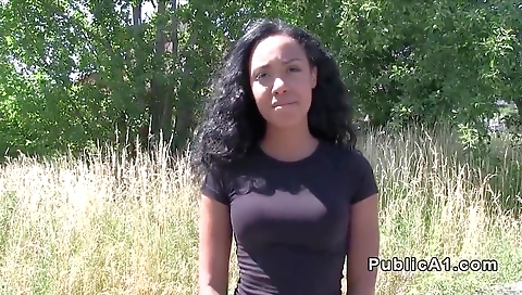 My black girlfriend in a black dress fucks a small black cock