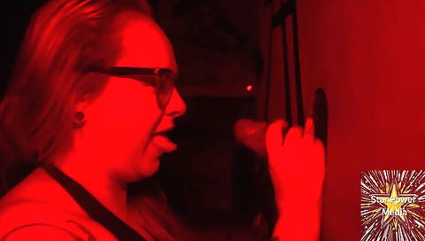 Tattooed blonde gets her cunt and pussy plowed by a huge load of cum