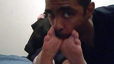 Amateur interracial sex video with a beautiful brunette